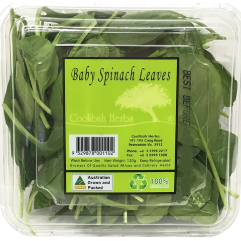 Coolibah Baby Spinach 120g